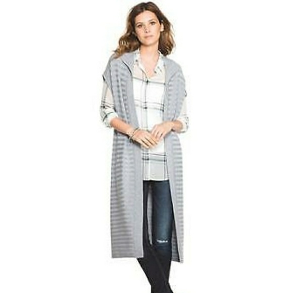 white duster sweater